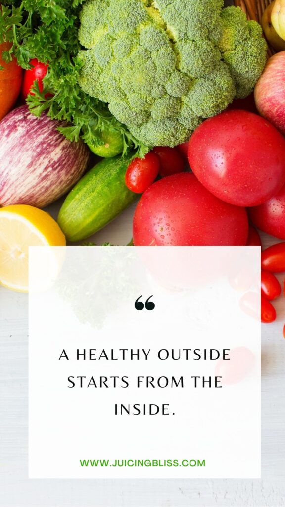 Daily health and wellness motivation quote #4 "A healthy outside starts from the inside."