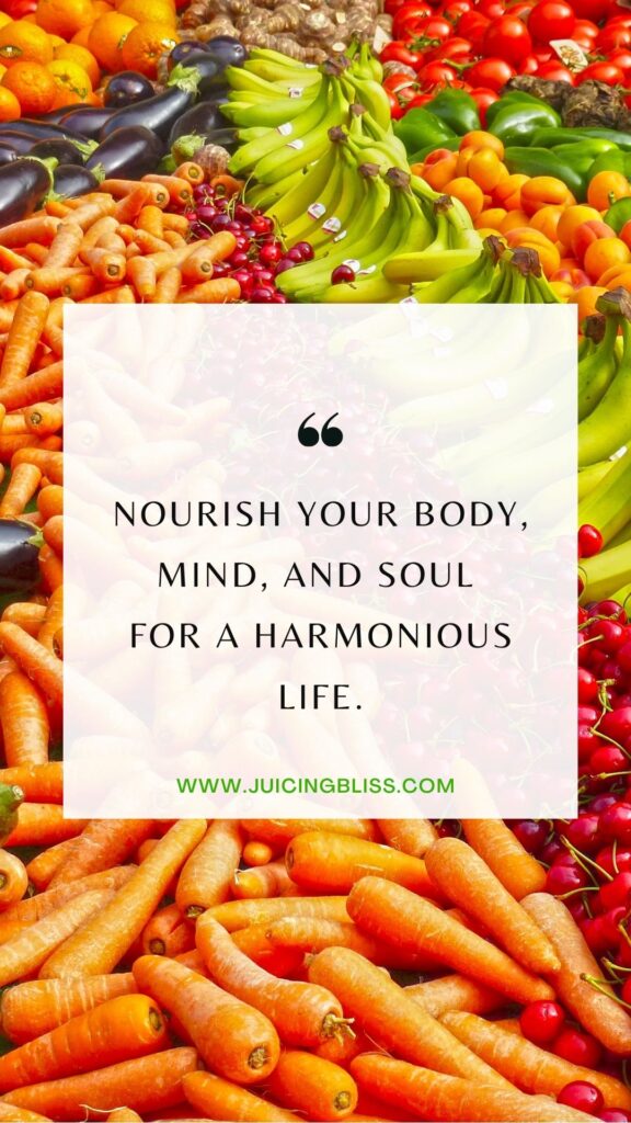Daily health and wellness motivation quote #5 "Nourish your body, mind, and soul for a harmonious life."