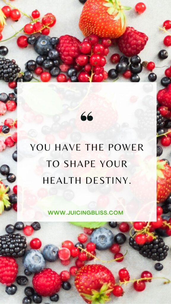 Daily health and wellness motivation quote #16 "You have the power to shape your health destiny."