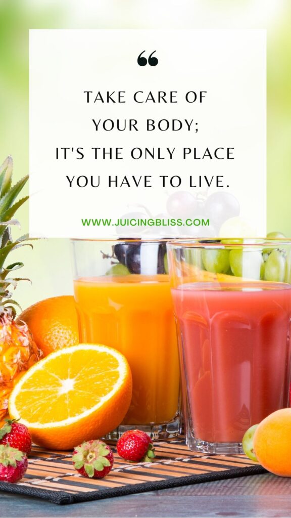 Daily health and wellness motivation quote #21 "Take care of your body; it's the only place you have to live."