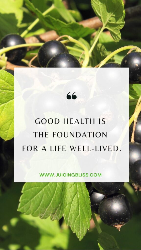 Daily health and wellness motivation quote #23 "Good health is the foundation for a life well-lived."