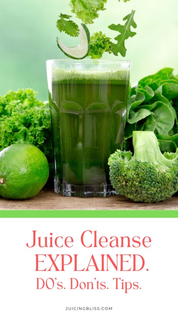 Juice Cleanse basics explained: benefits, tips, regime, rules - Pin