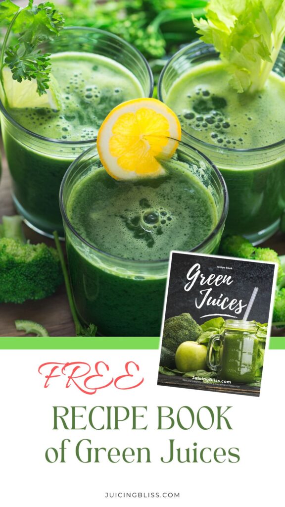 Green Juices recipe book free giveaway download pinterest